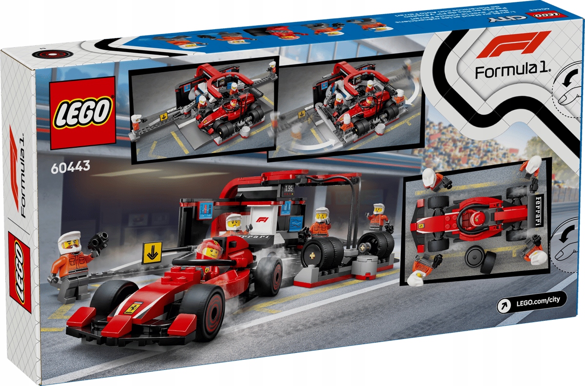 Lego City Formule 1 60443 Sada Pit Stop +formule Ferrari Stavebnice 5 Figurek