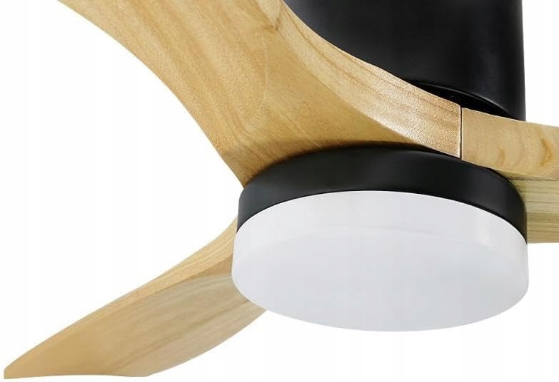 M Mimotec – stropný ventilátor s Led diódami Energy Black s diaľkovým ovládaním