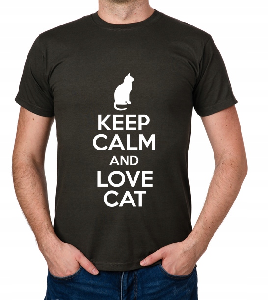 

koszulka Keep Calm And Love Cat prezent