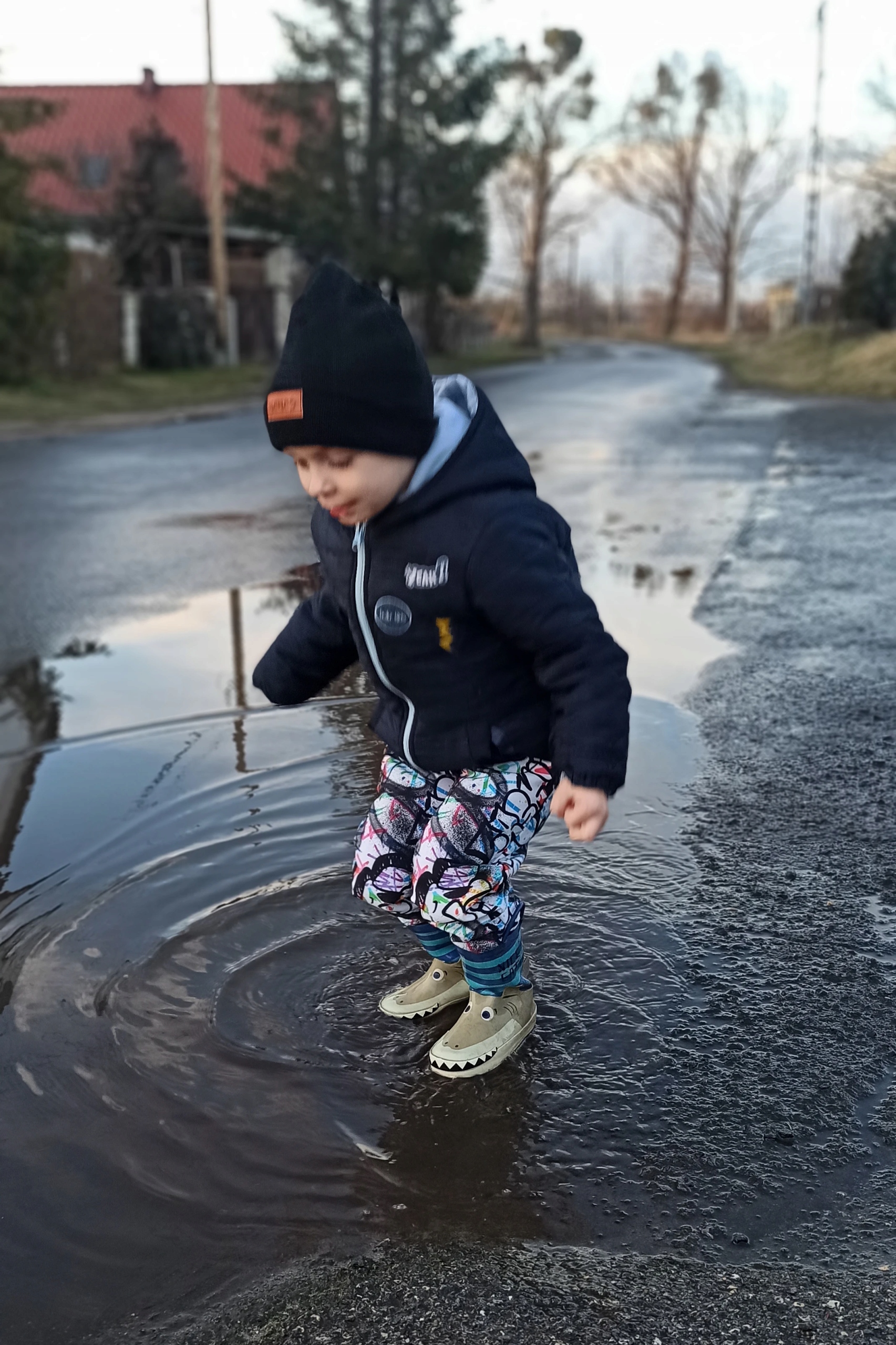 Spodnie softshellowe wodoodporne Street Syle nenes 80cm Wiek dziecka 12 m +