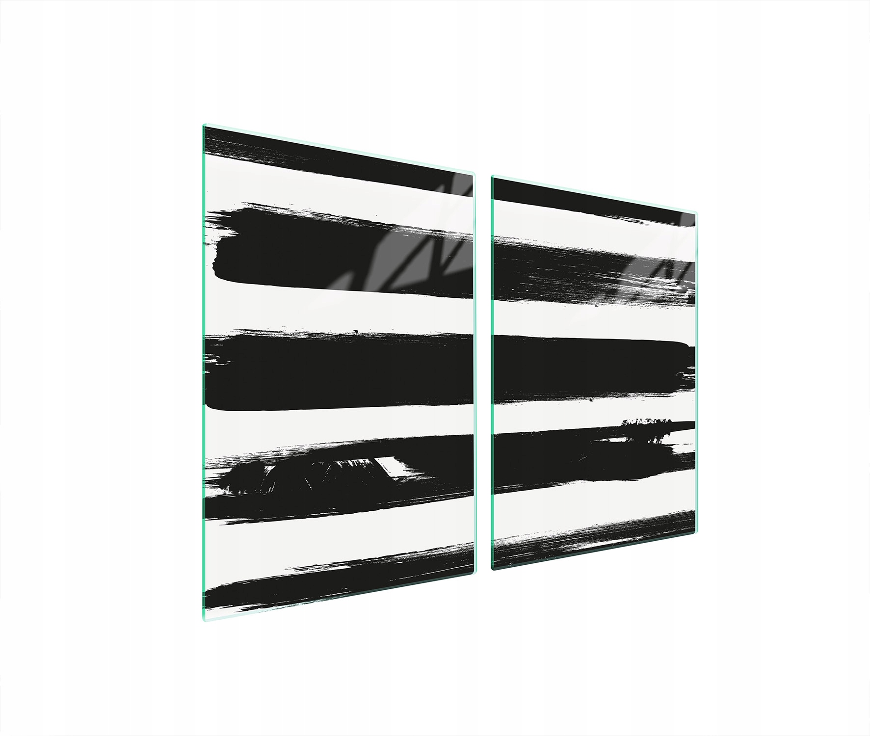 Skleněná Ochranná Deska Do Kuchyně 2x45x52 Pásky Tvrzené Sklo