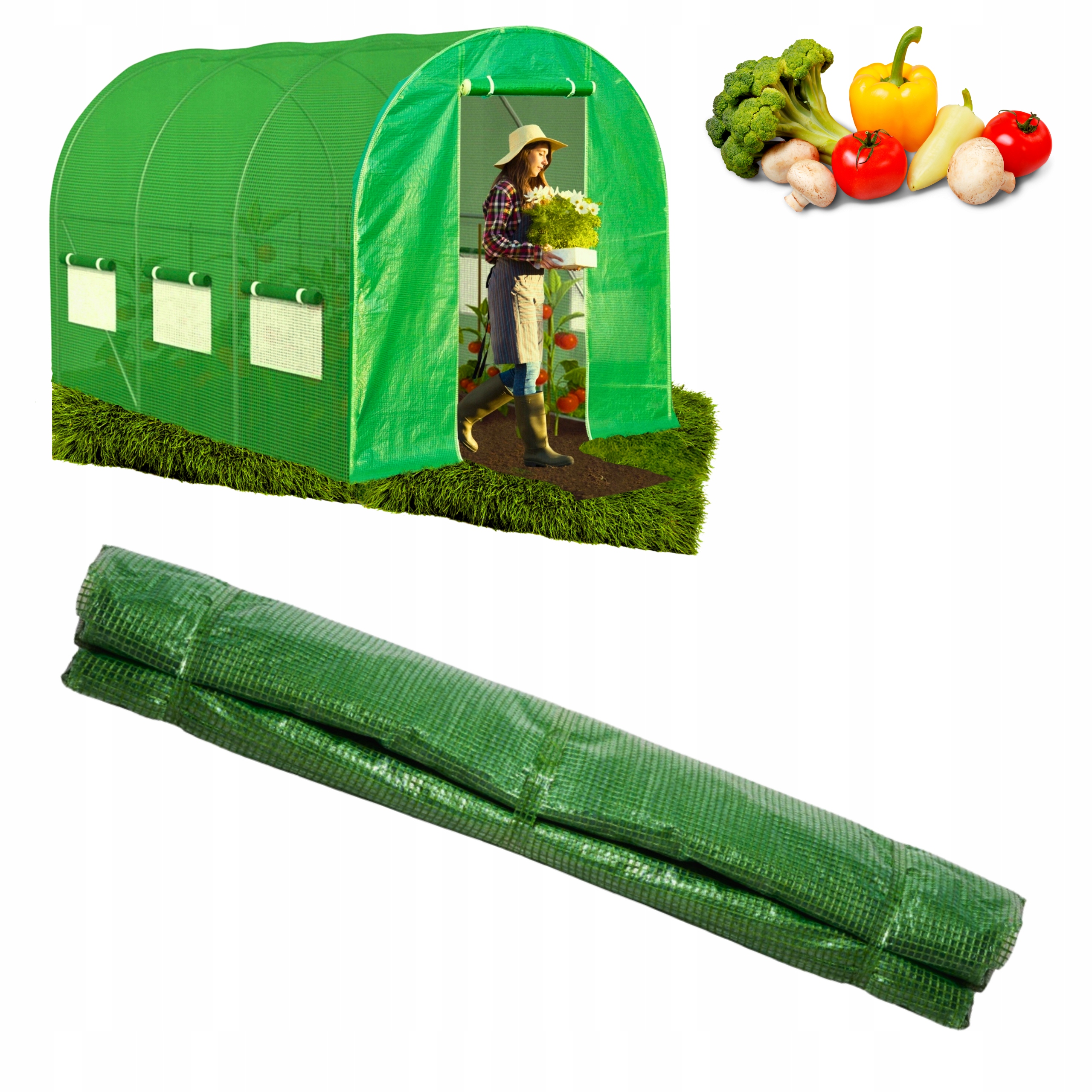 Fólie [6 m²] Pro zahradní tunel Foliová fólie 3x2x2 m Vyztužená!