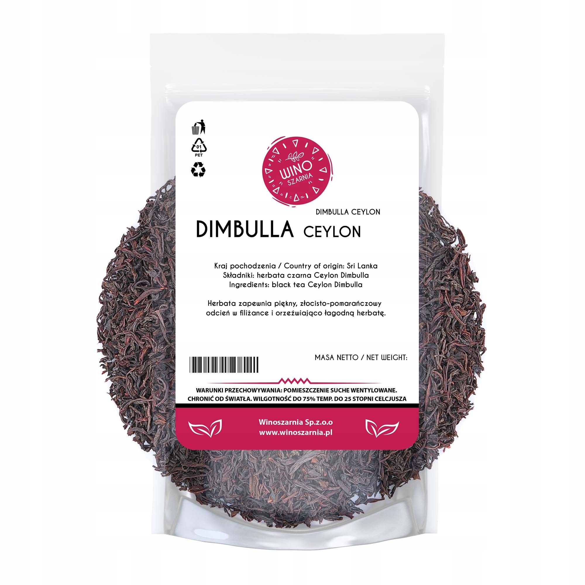 Levně Čaj černý listový Ceylon Dimbulla Garden 1 kg