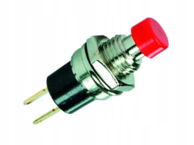 

Przełącznik przyciskowy metalowy Off-(on) 1A/125V