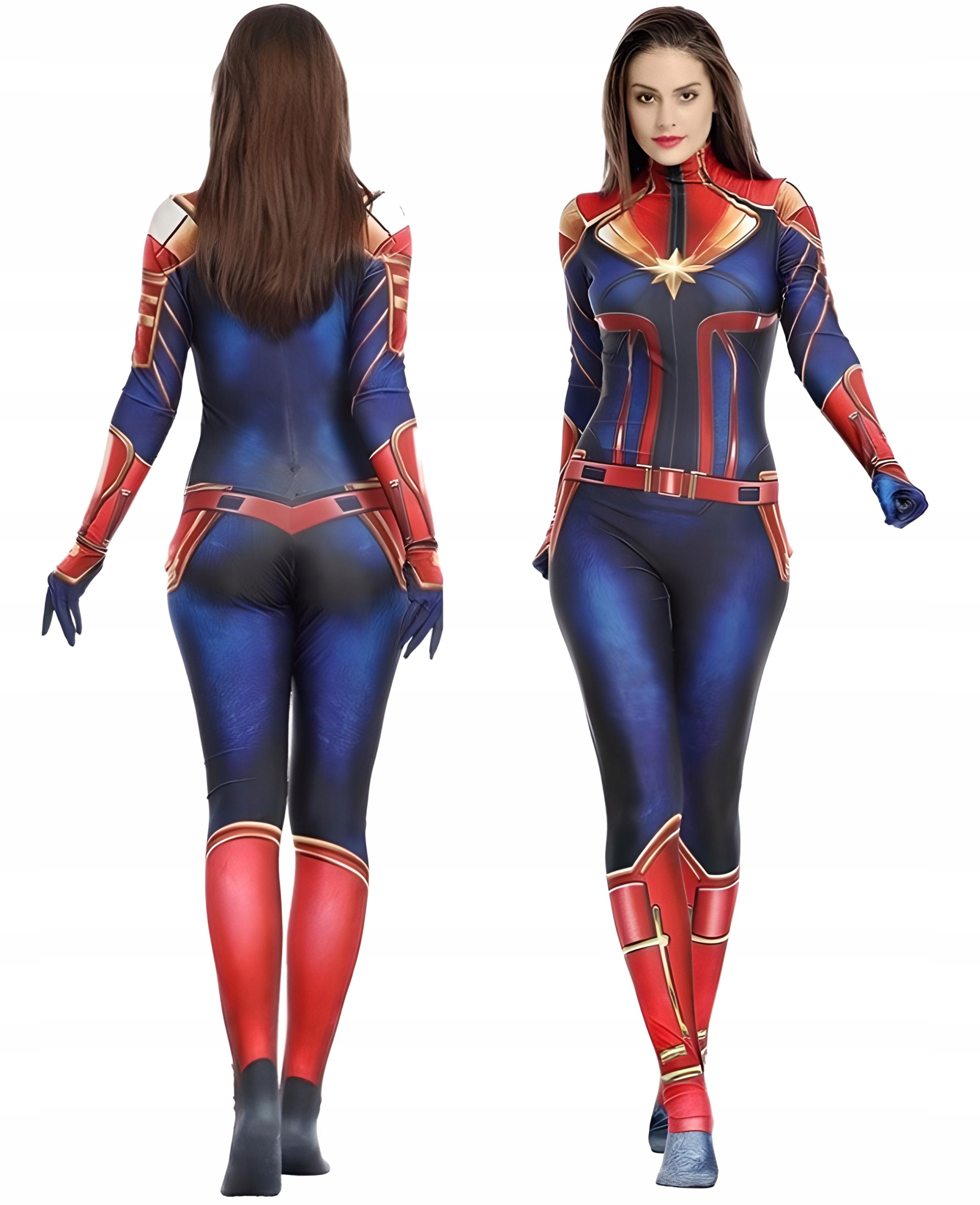 STRÓJ KOSTIUM CAROL DANVERS KAPITAN COSPLAY170/176