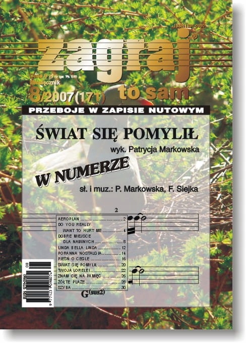 Zagraj to sam - nr 08/2007 (171) nuty keyboard