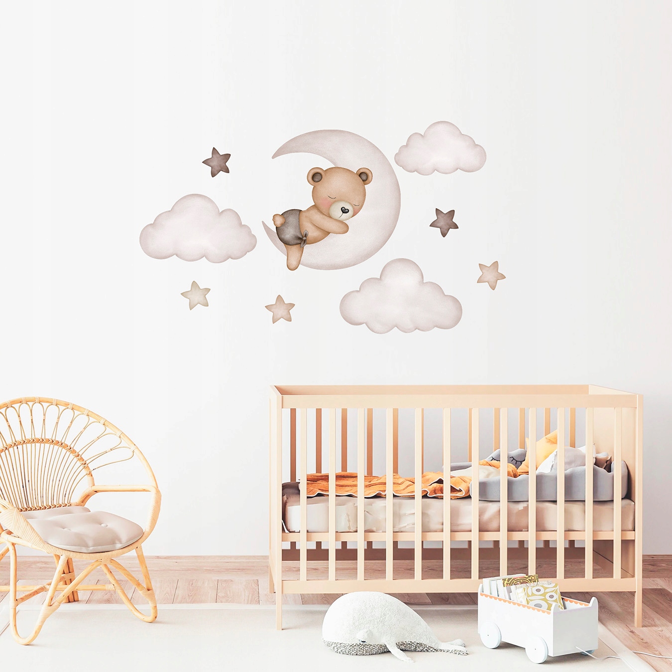 NAKLEJKI ŚCIENNE MIŚ akwarelowy dla dzieci Marka Don Dobinio