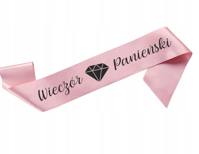 

Szarfa satynowa Wieczór Panieński różowa