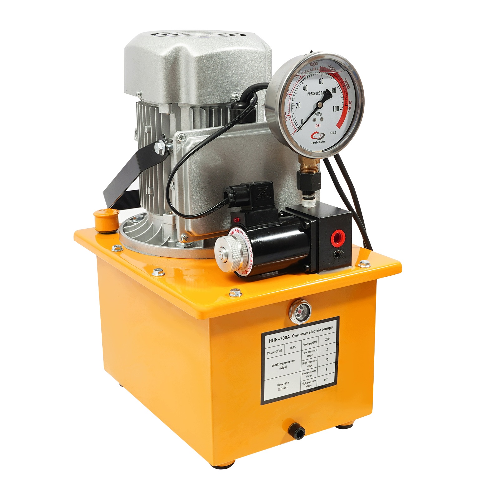 Hydraulická Pumpa S Elektrickým Pohonem 750 V 1400 Ot/min 2-70 Mpa