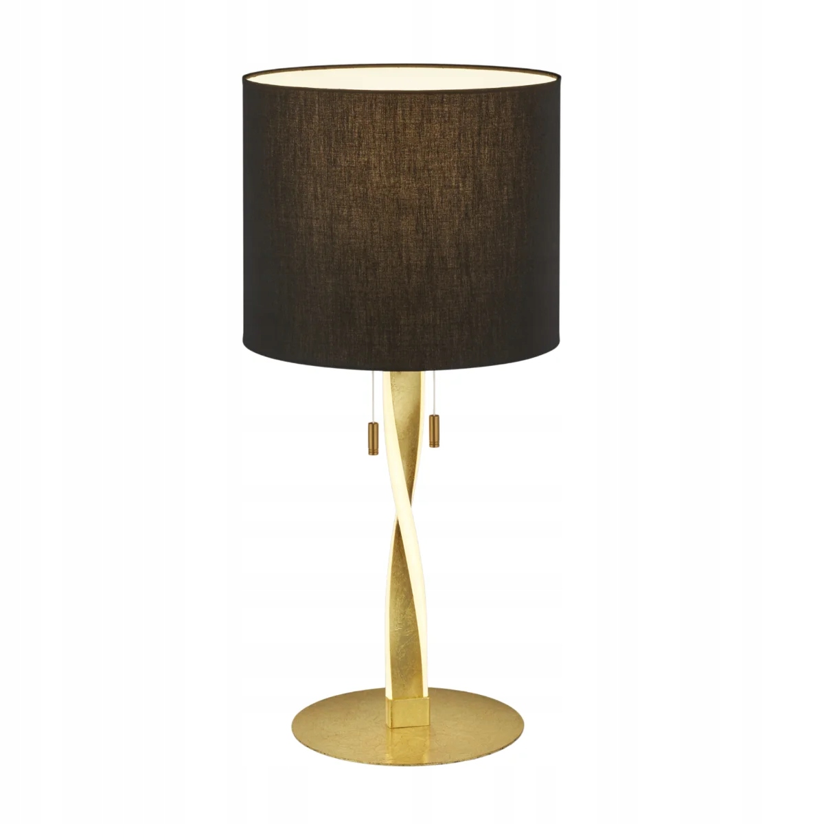 Trio Stolová lampa Nandor 3xE27 62 cm Zlatá kovová tkanina IP20