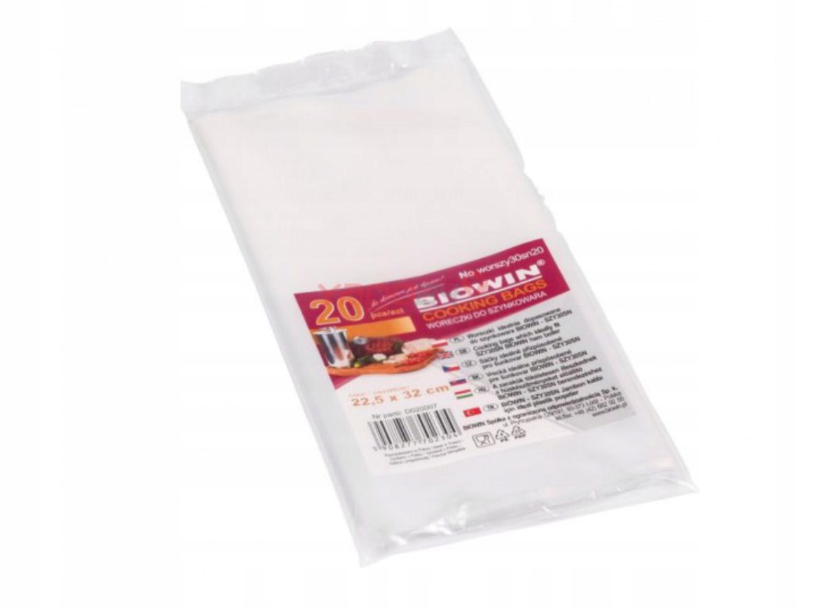 

Biowin Woreczki Do Szynkowara na 3 kg Mięsa 20 Szt