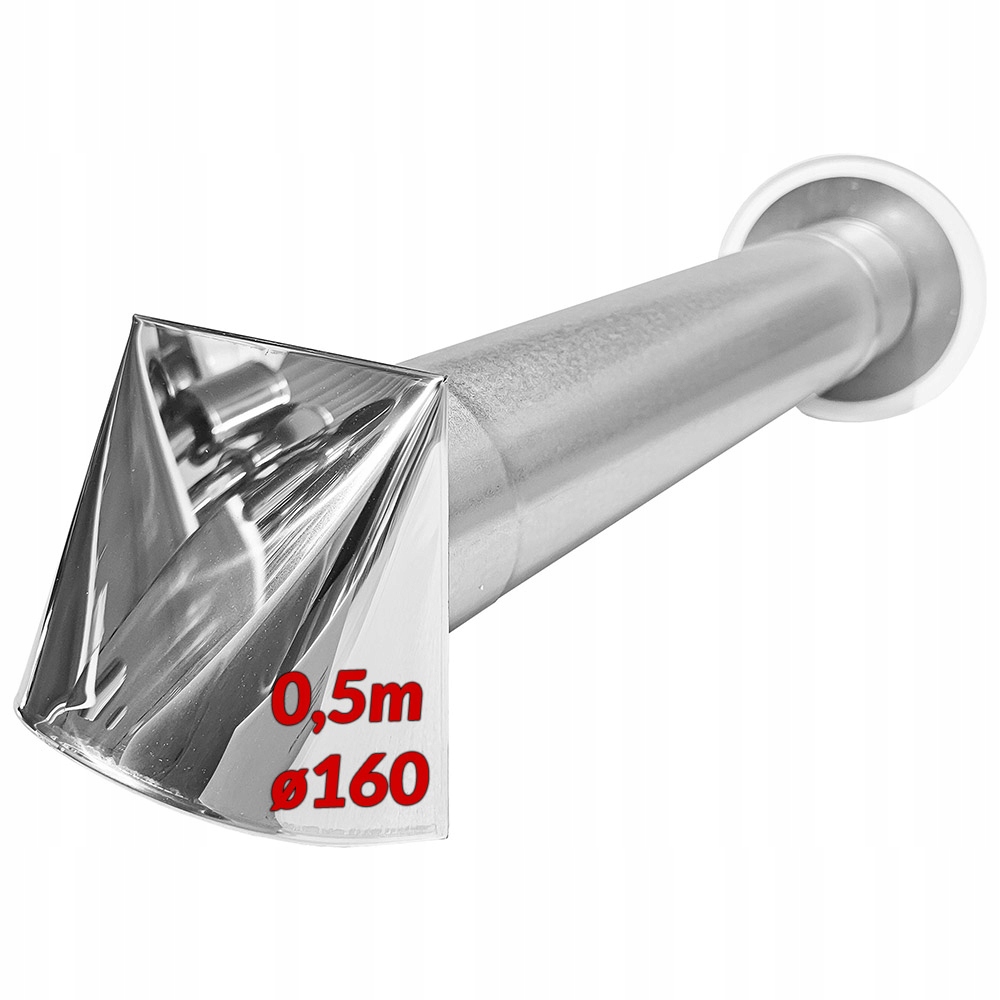 Vetrací ventilátor chróm-biely Cznp Asv 0,5 m ø160