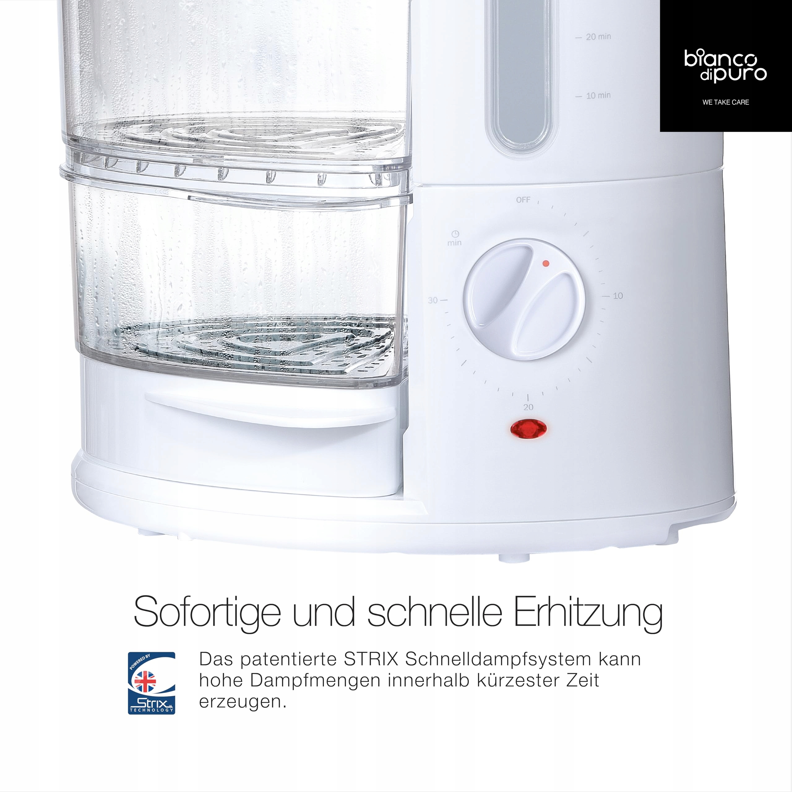 BIANCO DI PURO Parowar Rapido 50% Szybszy Strix BPA Free — miniatura 3