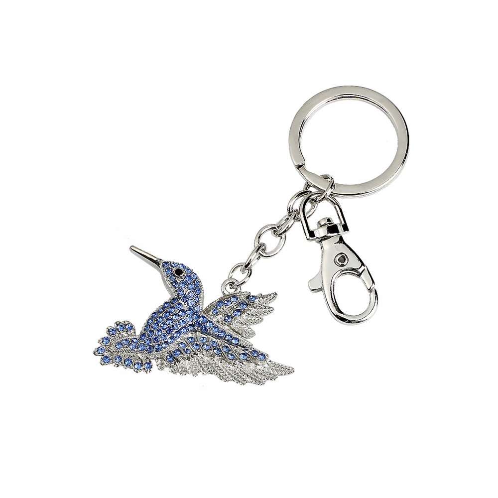 

Breloczek Brelok do kluczy Koliber Swarovski Ptak