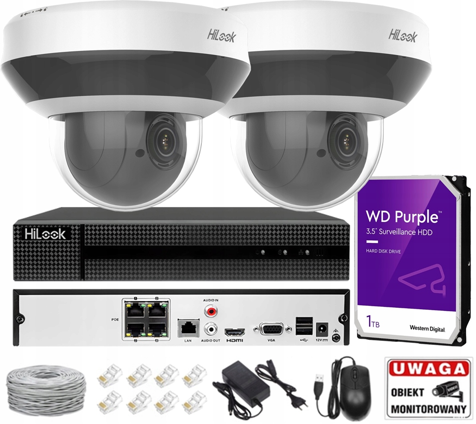 Otočná Ip kamera PTZ-C4MP HiLook 4Mpx Zoom Ir 20 m Aplikace Detekce