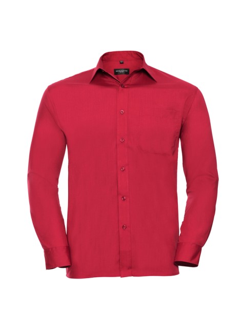 Pánská košile s dlouhým rukávem Russell Classic Red 3XL