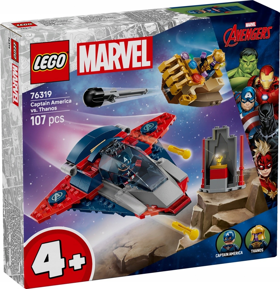 Lego Stavebnice Heroes 76319 Kapitán Amerika versus Thanos