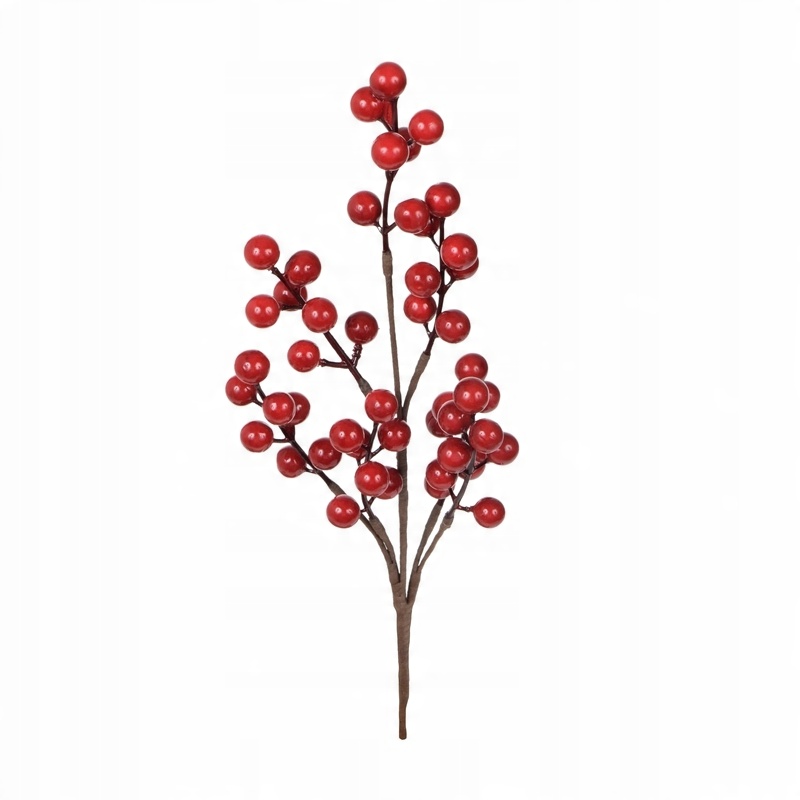 

Czerwone kuleczki na gałązce pik 36 cm x6szt