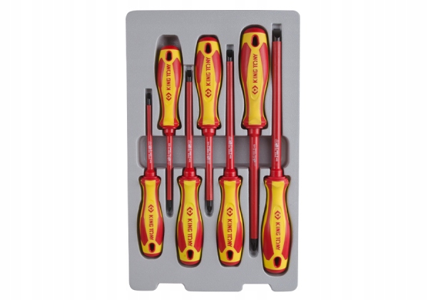 ZESTAW WKRĘTAKÓW IZOLOWANYCH 7cz. KING TONY Liczba elementów zestawy