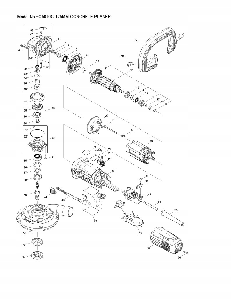 

Makita Rekojesc "petla" Do PC5001C 45869