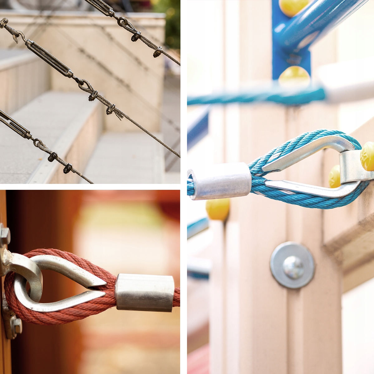 Kausza ocynkowana stalowa 8mm do liny 50szt Model ocynkowana