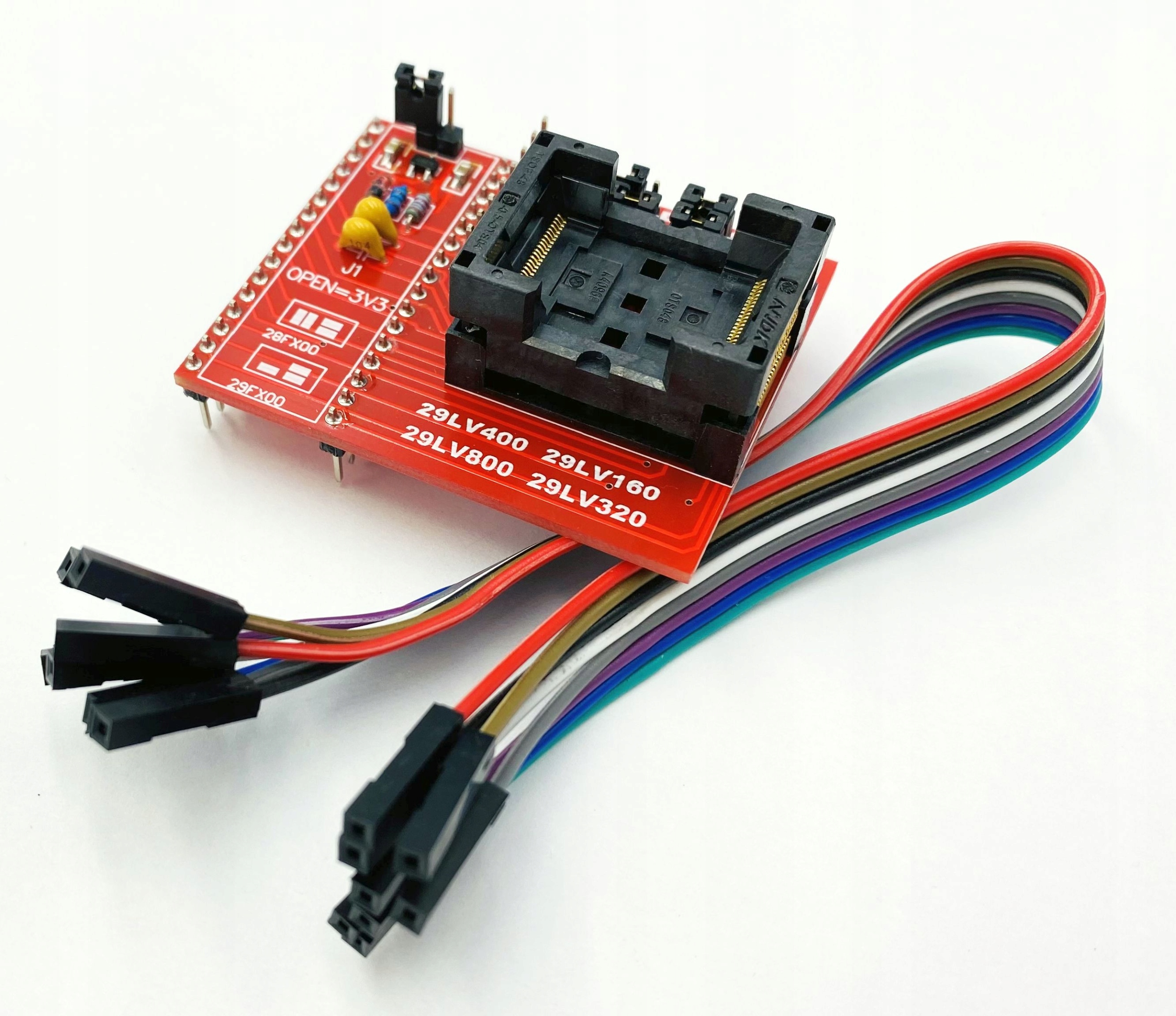 Adapter TSOP48 - PDIP32+8 28/29F(LV)x00 Willem ZIF