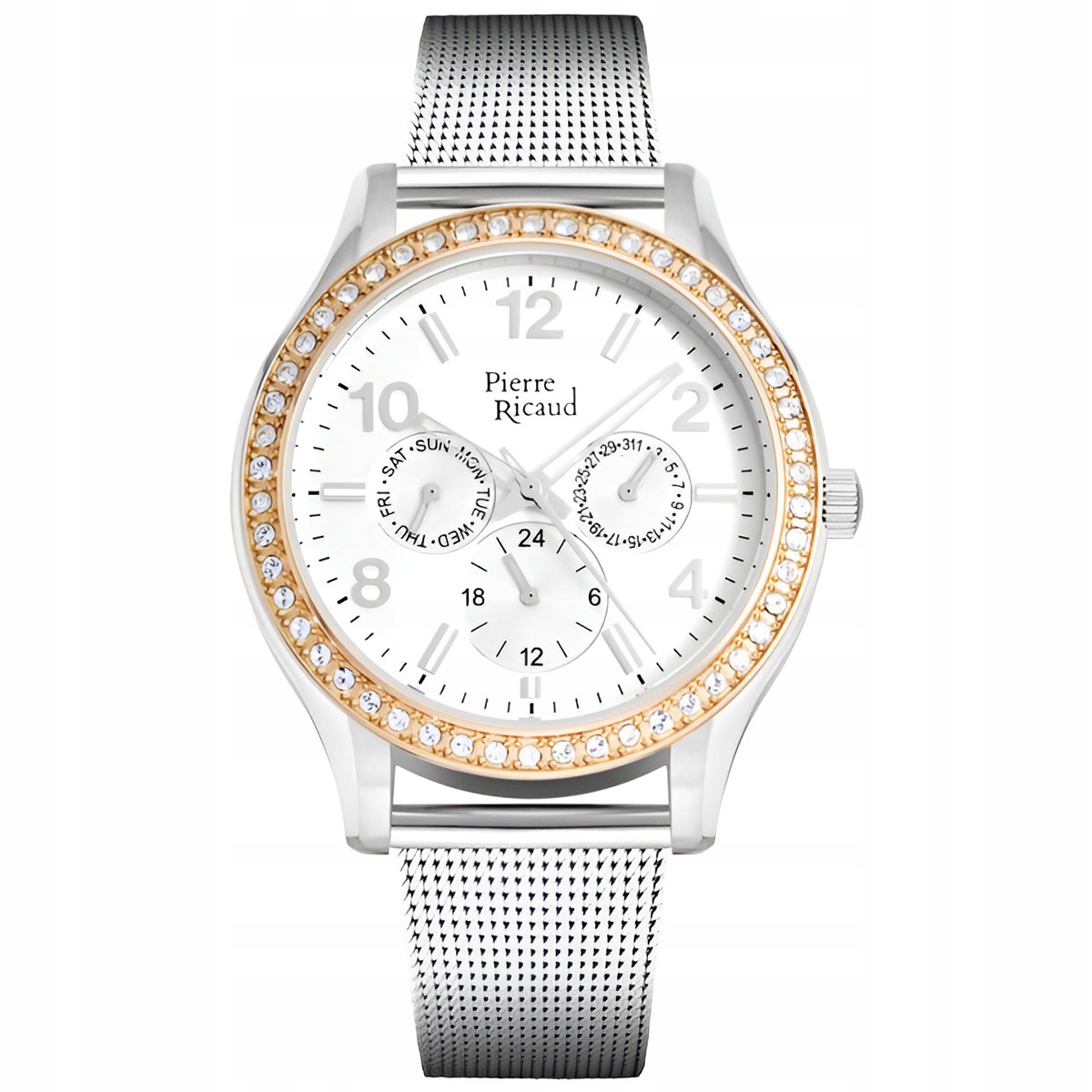 Dámské hodinky Pierre Ricaud P21069.2153QFZ stříbrné