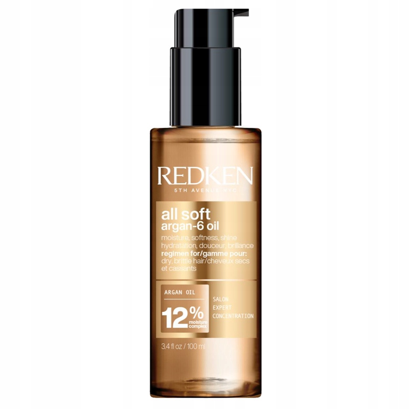 Redken All Soft Argan-6 Oil olejek arganowy do włosów suchych 100ml