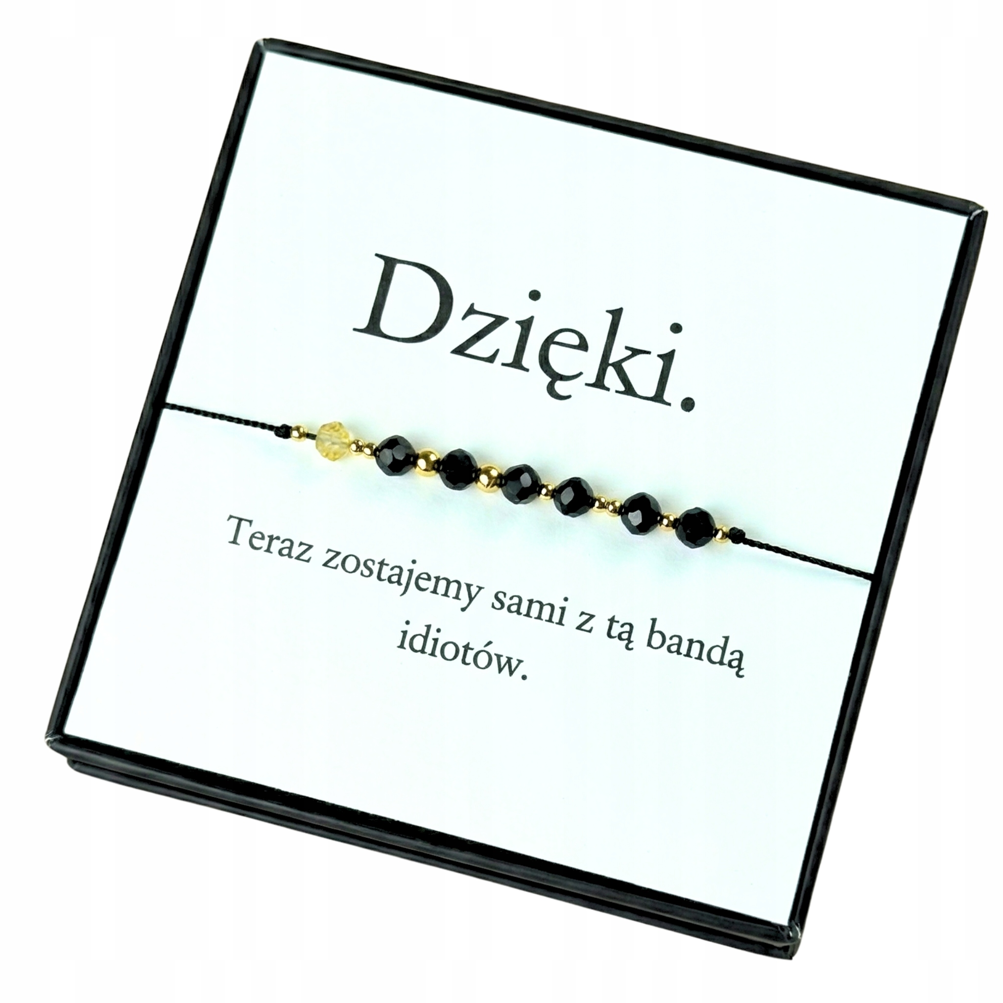 Bransoletka na odejście z pracy Pożegnanie koleżanki śmieszny napis