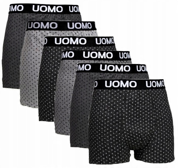 

6x Bokserki Męskie Bawełniane 7XL