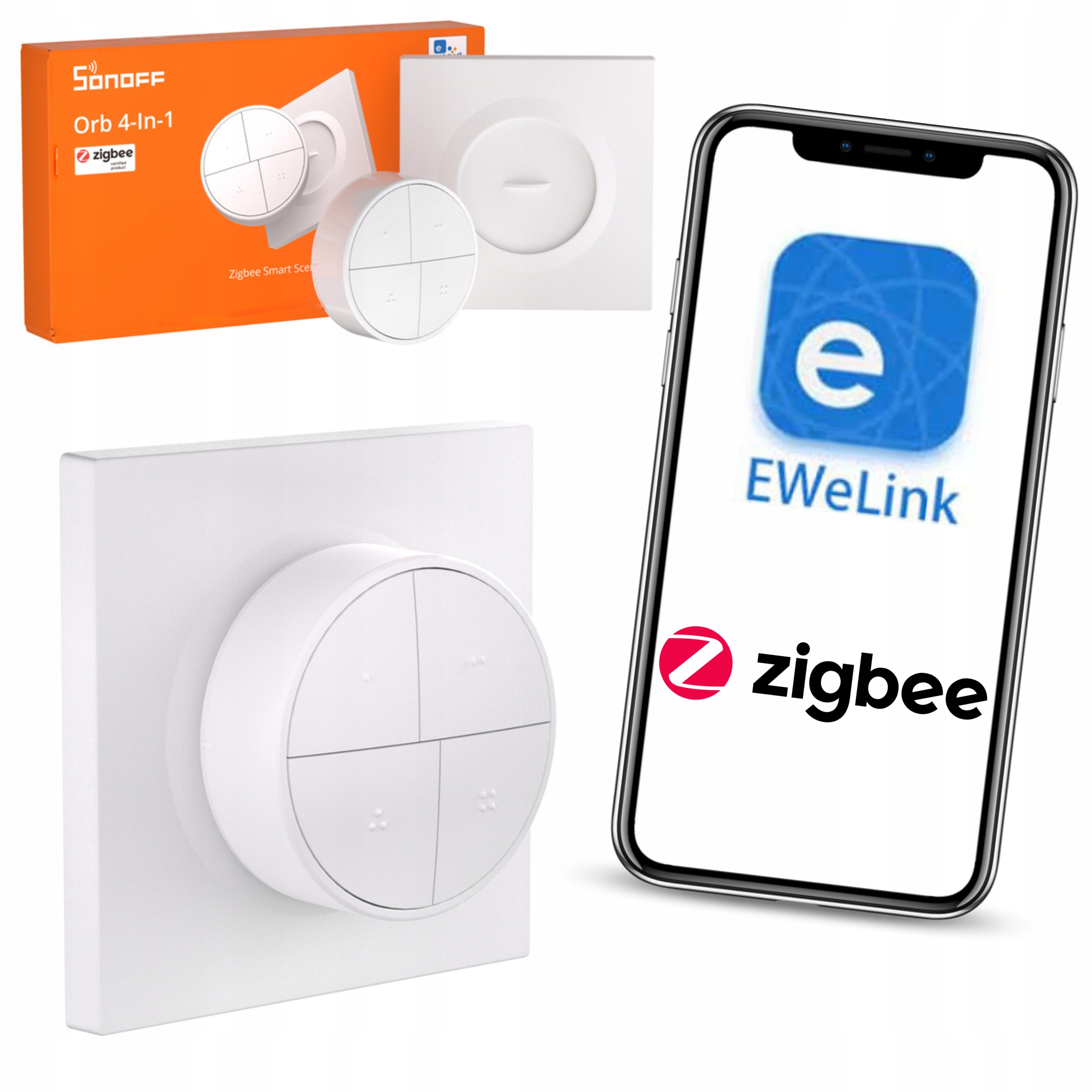 Pilot scen Sonoff Zigbee eWelink SNZB-01M bezprzewodowy przełącznik 4CH