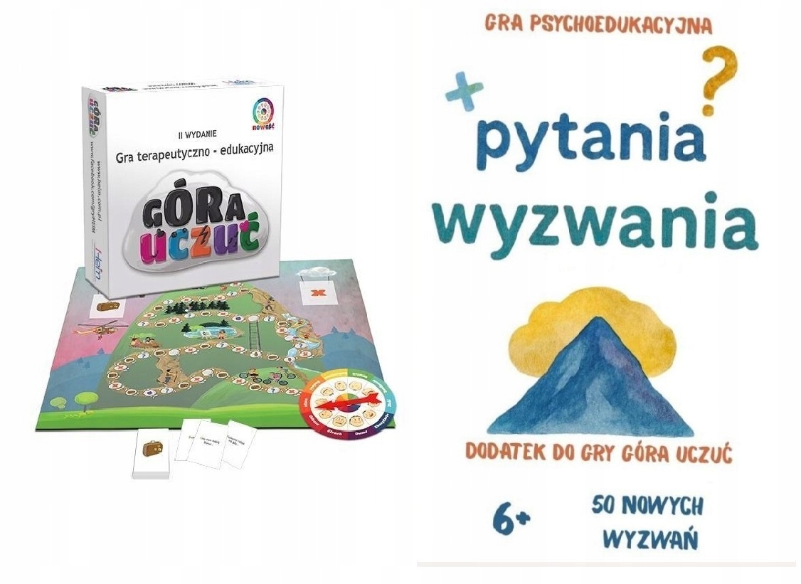 Gra planszowa Góra uczuć Pytania i wyzwania dodatek do gry