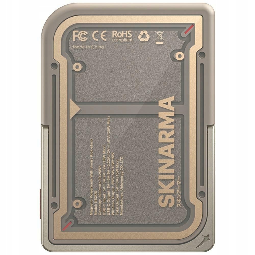 Powerbank Skinarma Nexus Mecha Magnetic Kick-Stand 5000mAh 20W Pd Usb-c Mag
