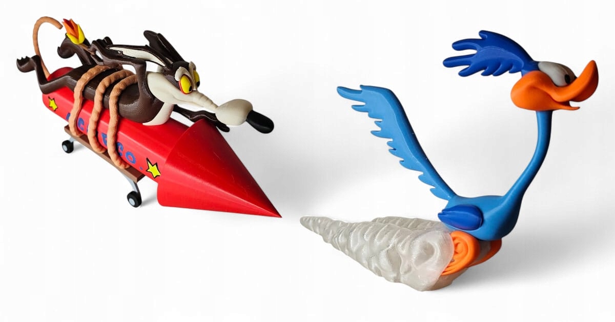 Sada figurek Road Runner & Wile E. Coyote Looney Tunes 2 ks