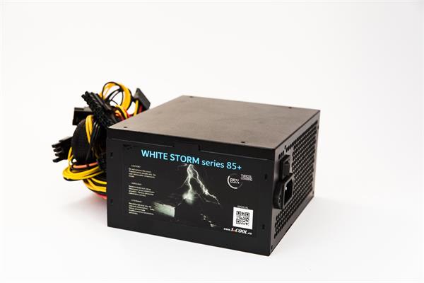 Zdroj 450W 1stCOOL White Storm 450, účinnosť 85+, bulk ATX-450A-12-85