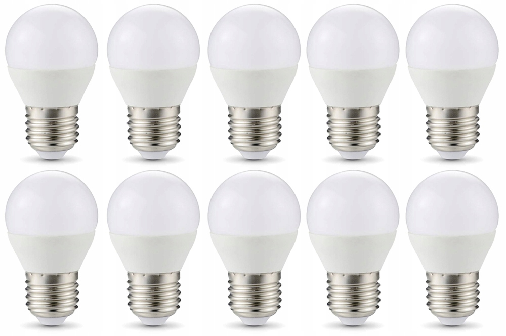 10x Żarówka LED E27 6W=45W - 500lm Neutralna