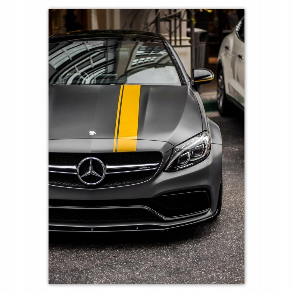 

Plakaty 50x70 Mercedes Amg Żółty pasek
