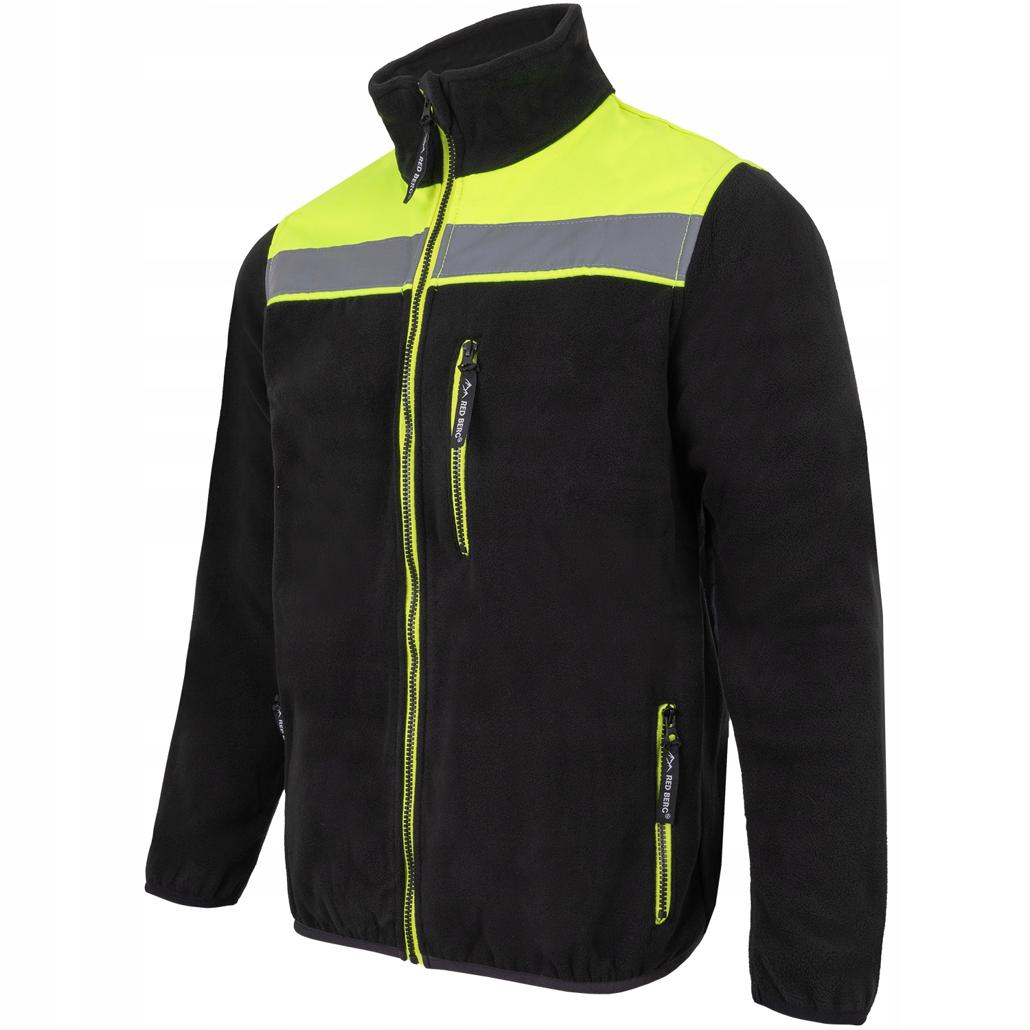 BLUZA POLAR ZAPINANA ODBLASKOWA CZARNA REDBERG 4XL Kod producenta RB-V-stormPO-CS_XXXXL