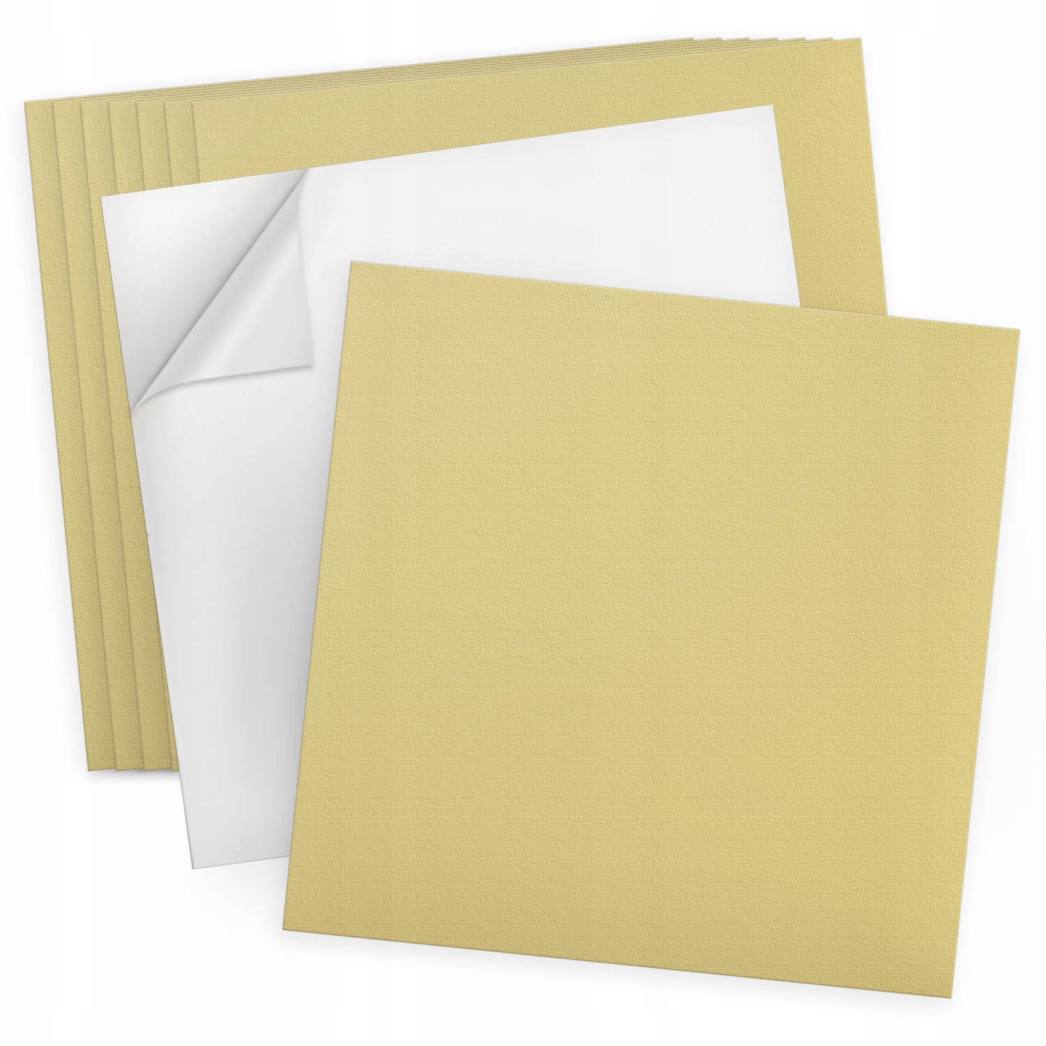 Sada samolepících vinylových dlaždic 9 ks 30x30 cm, barva žlutá