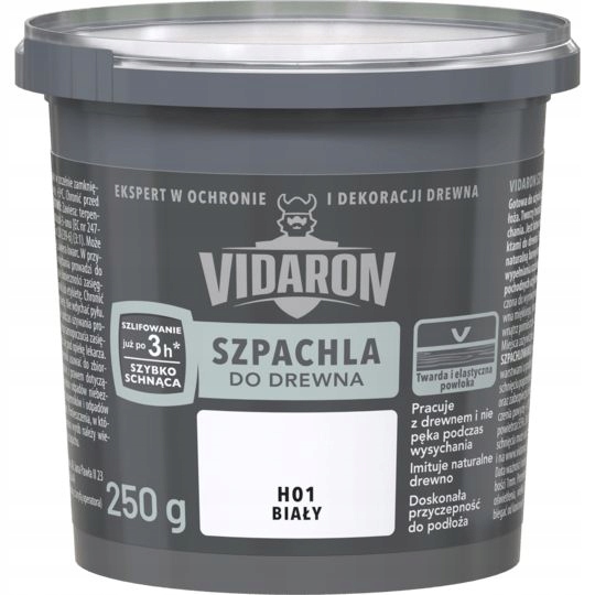 

Szpachla Akrylowa Do Drewna Biała 250G Vidaron
