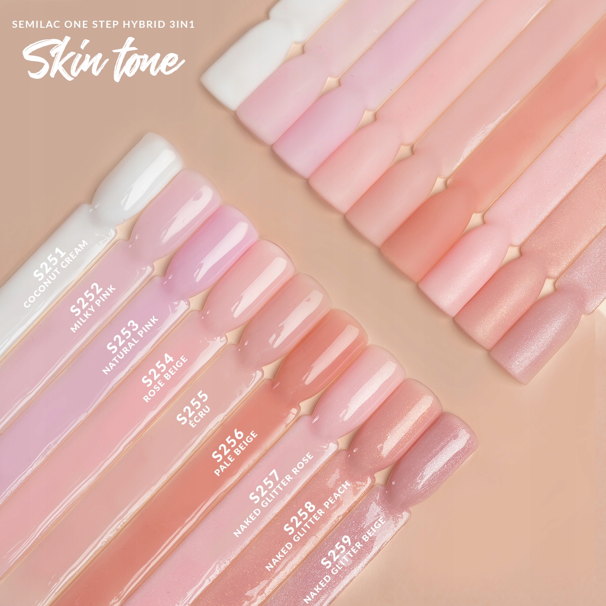 SEMILAC ONE STEP 3W1 LAKIER HYBRYDOWY S252 5ML Marka Semilac