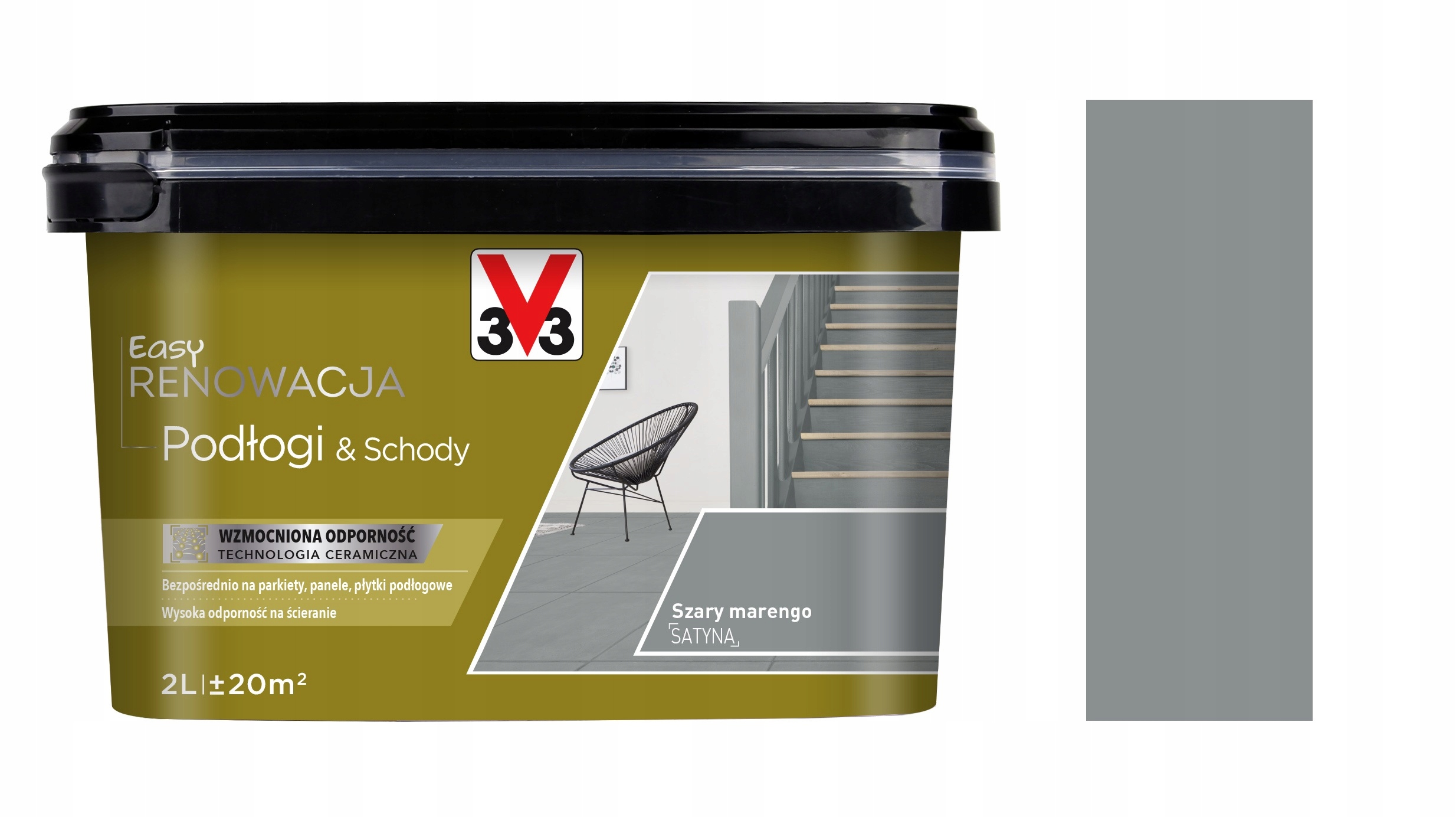 Farba V33 Easy Renowacja Podłogi Schody Marengo 2L