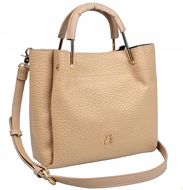 Lulu Castagnette TOREBKA damska A5 KUFEREK do ręki LISTONOSZKA z paskiem