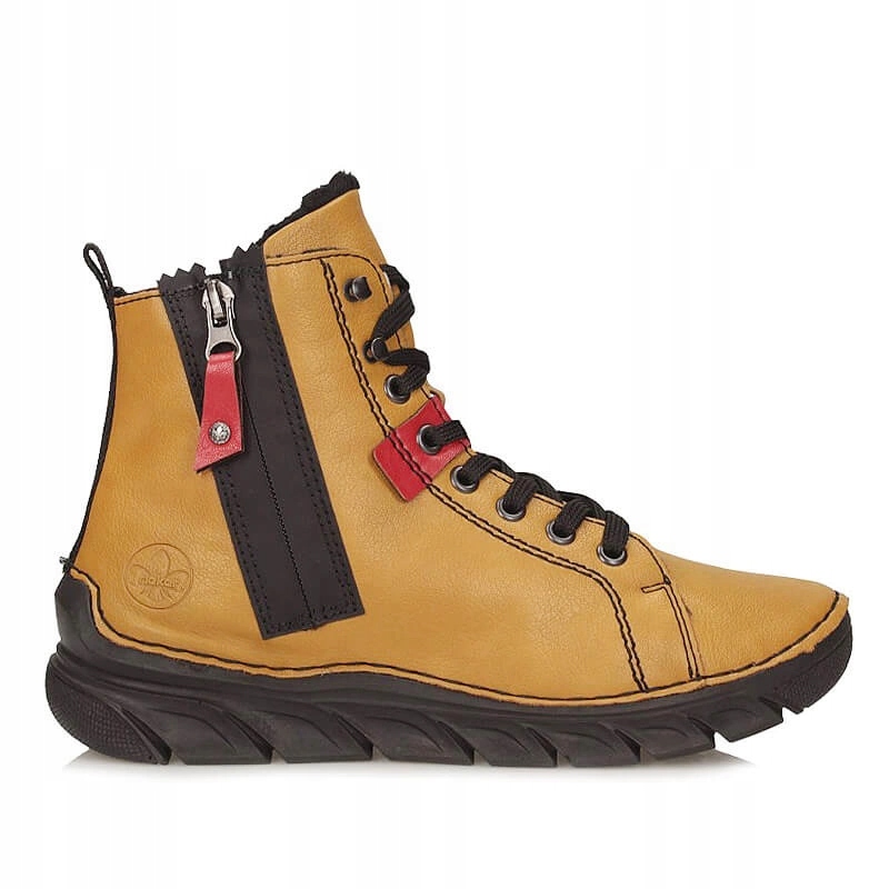 Pohodlné šněrovací dámské kotníkové boty Rieker 55024-68