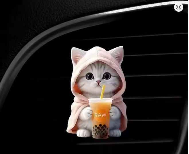 Kot Zapach Do Samochodu Auta Ozdoba Dyfuzor Do Kratki Nawiewu