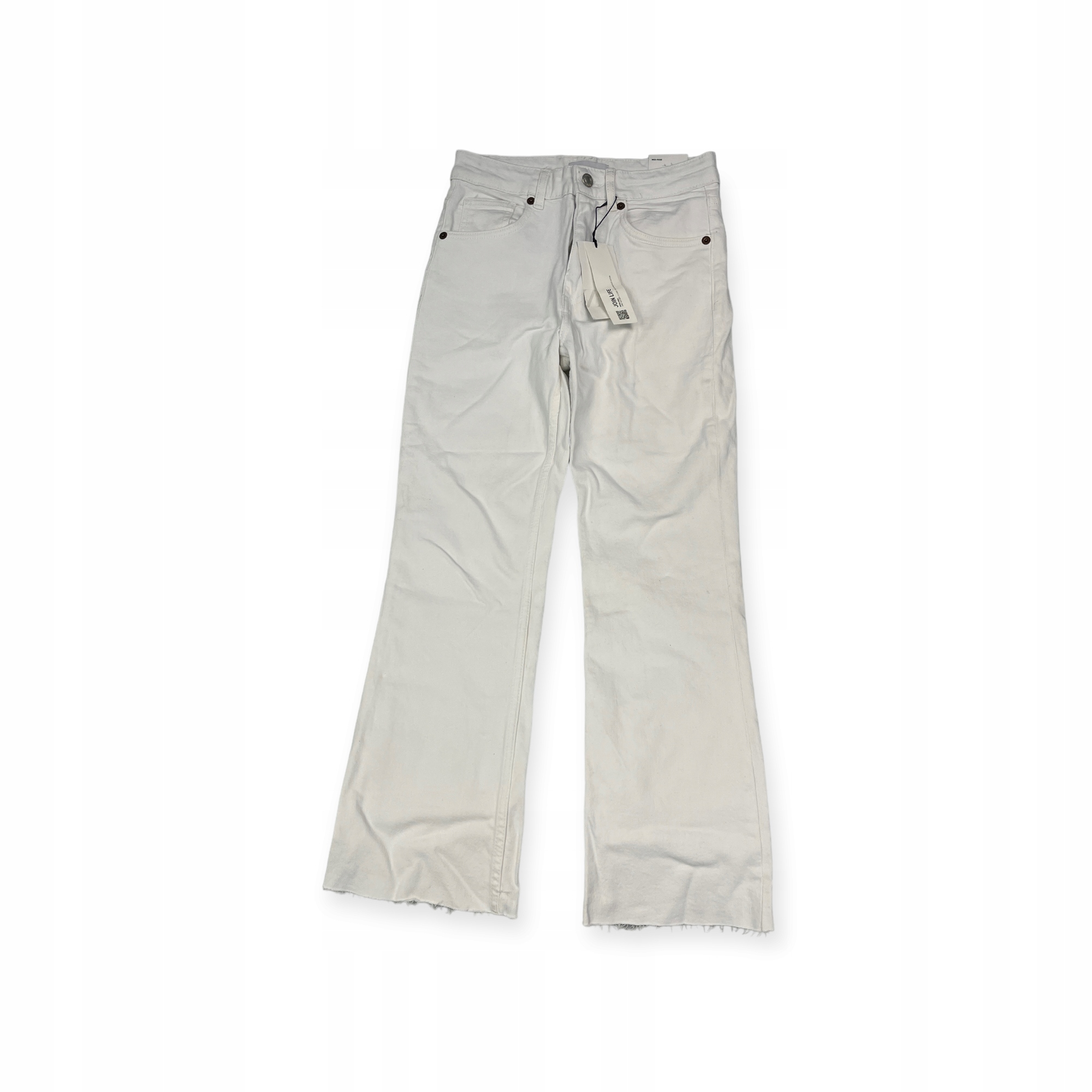 Dámské bílé džínové kalhoty Zara Mid-Rise 36