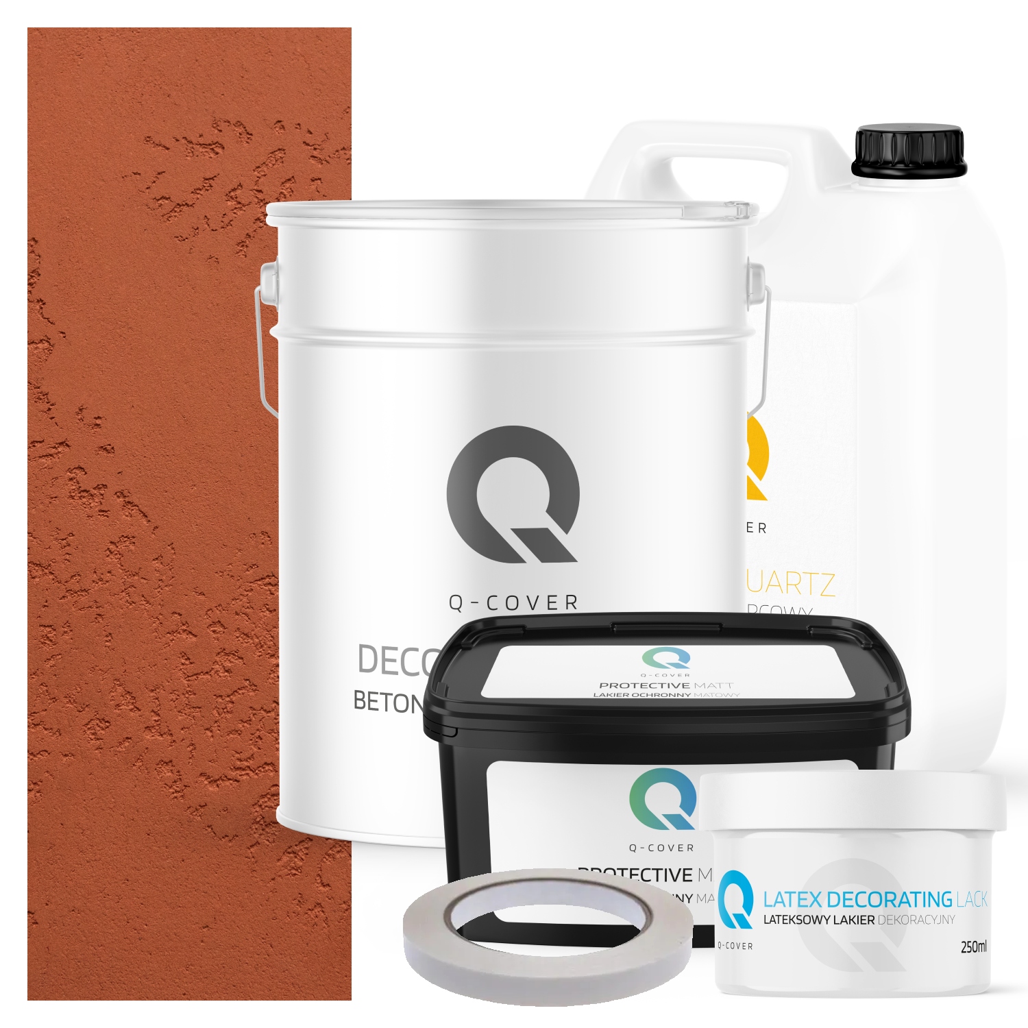 Vnější Architektonický Beton Set Rezavý F336 19kg Komplet 10m2