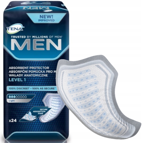 

Wkłady Anatomiczne Tena Men 1 Light Wkładki Męskie