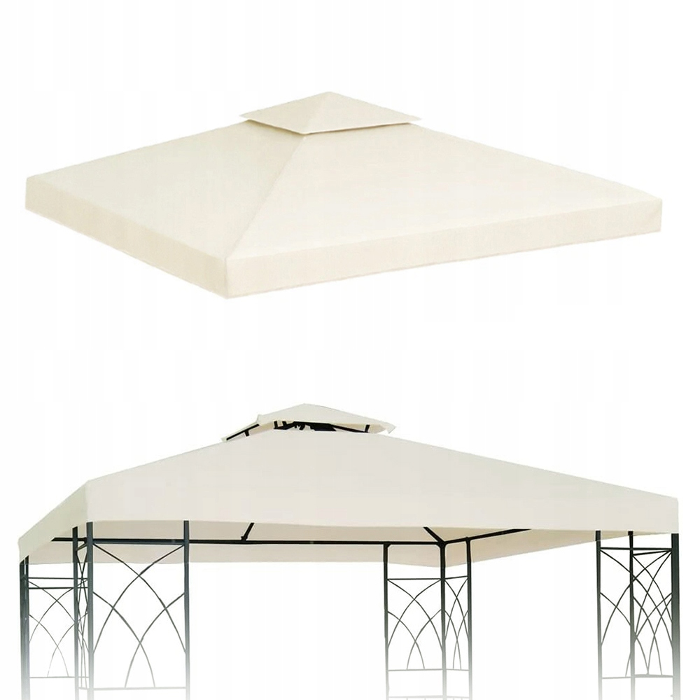 Náhradní střecha pavilonu Náhradní střecha 3x3 Voděodolná a Uv s ventilací