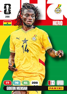 Panini Fifa World Cup 2026 208 Gideon Mensah Ghana